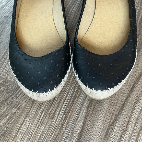 Polka Dot STAR Groove Black Flat Shoe Mary Jane Boho Ballet Cottage Kawaii Vegan - Picture 9 of 16